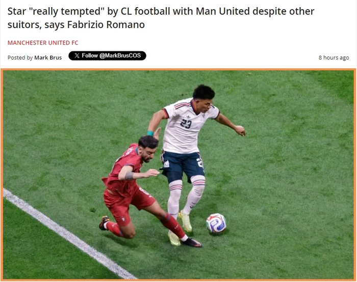 皇马评估克罗斯回归方案 曼联力图留住B费